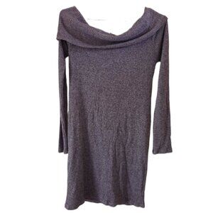 Hearts & Hips Brown Long Sleeve Soft Sweater Dress